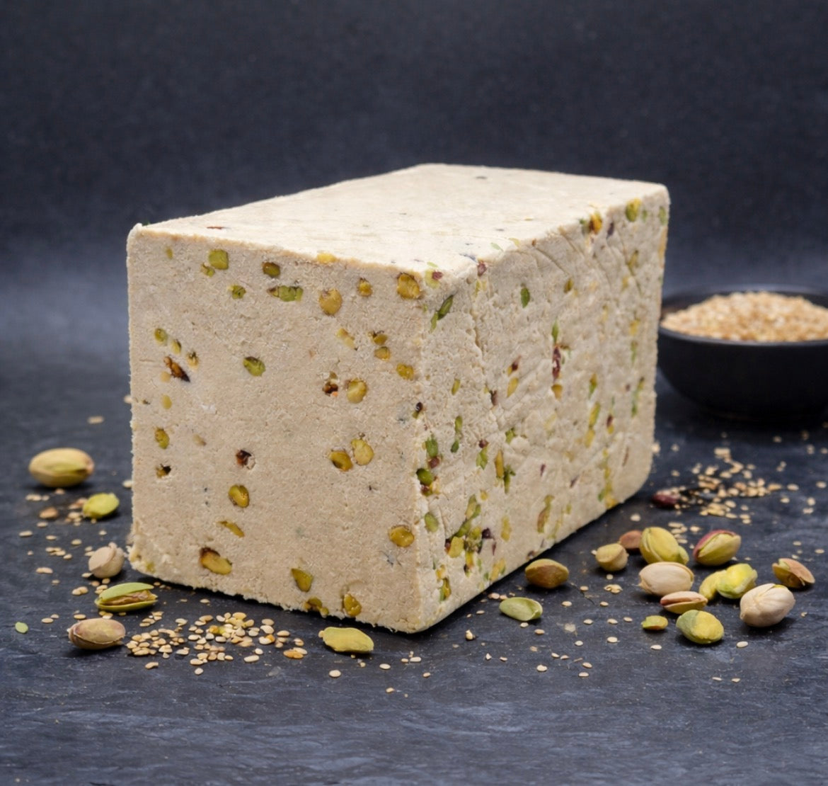 Sesam-Halva mit Pistazien