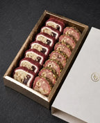 Kirsche mit Mandeln und Erdbeere mit Pistazien — Premium Turkish Delight Set