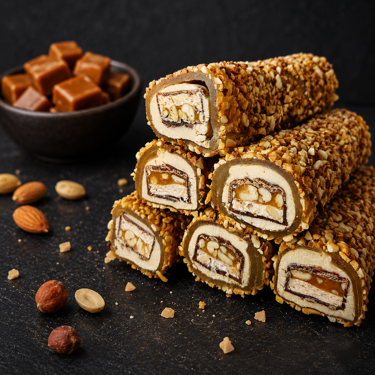Türkischer Honig mit Karamell und Nüssen