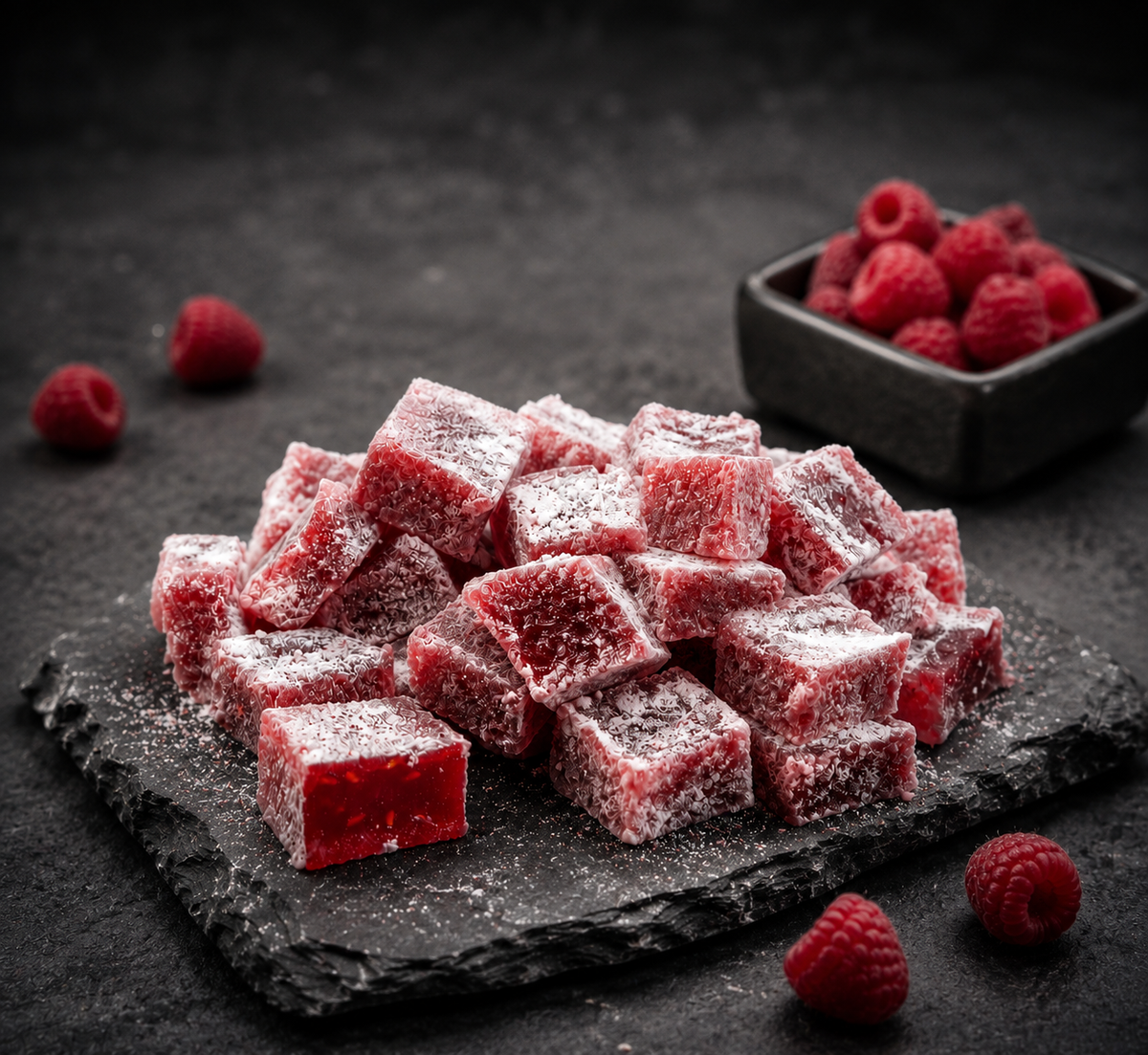 Himbeer Pâte de Fruit